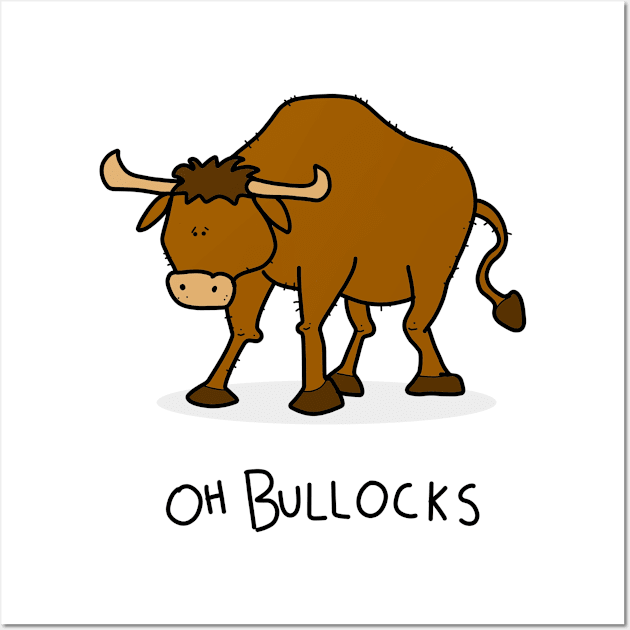 Grumpy Bull Wall Art by grumpyanimals